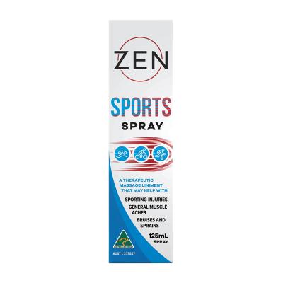 Zen Therapeutics Sports (Therapeutic Massage Liniment) Spray 125ml